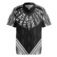 Black Samoa Tribal Chest Tattoo Rugby Jersey LT9 Black - Polynesian Pride