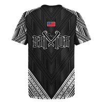 Black Samoa Tribal Chest Tattoo Rugby Jersey LT9 - Polynesian Pride