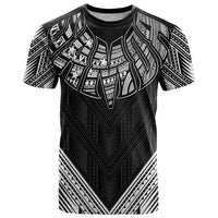 Black Samoa Tribal Chest Tattoo T Shirt LT9 Black - Polynesian Pride
