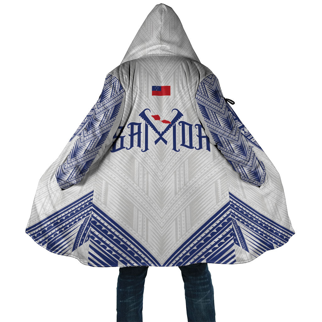 White Samoa Tribal Chest Tattoo Cloak LT9 Unisex White - Polynesian Pride