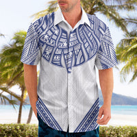 White Samoa Tribal Chest Tattoo Hawaiian Shirt LT9 - Polynesian Pride