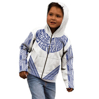White Samoa Tribal Chest Tattoo Kid Hoodie LT9 - Polynesian Pride