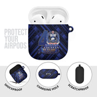 Toa Samoa 40th Anniversary AirPods Case Royal Blue Tribal LT9 - Polynesian Pride