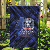 Toa Samoa 40th Anniversary Garden Flag Royal Blue Tribal LT9 Garden Flag Blue - Polynesian Pride