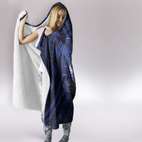 Toa Samoa 40th Anniversary Hooded Blanket Royal Blue Tribal LT9 - Polynesian Pride