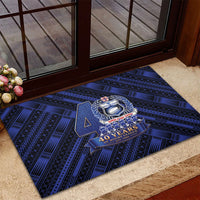 Toa Samoa 40th Anniversary Rubber Doormat Royal Blue Tribal LT9 - Polynesian Pride