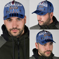 Toa Samoa Siva Tau Classic Cap Royal Blue Chevron Geometric Heritage LT9 - Polynesian Pride