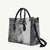 Polynesia Leather Bag Hibiscus Hawaiian Tribal Tattoo Retro Gray - Polynesian Pride