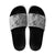 Polynesia Slide Sandals Hibiscus Hawaiian Tribal Tattoo Retro Gray - Polynesian Pride