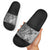 Polynesia Slide Sandals Hibiscus Hawaiian Tribal Tattoo Retro Gray - Polynesian Pride