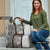 Polynesia Travel Bag Hibiscus Hawaiian Tribal Tattoo Retro Gray - Polynesian Pride