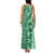 Polynesia Family Matching Tank Maxi Dress and Hawaiian Shirt Hibiscus and Hawaiian Tribal Tattoo Retro Style Green Color LT9 - Polynesian Pride