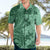 Polynesia Hawaiian Shirt Hibiscus and Hawaiian Tribal Tattoo Retro Style Green Color LT9 - Polynesian Pride