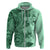 Polynesia Hoodie Hibiscus and Hawaiian Tribal Tattoo Retro Style Green Color LT9 - Polynesian Pride