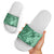 Polynesia Slide Sandals Hibiscus Hawaiian Tribal Tattoo Retro Green - Polynesian Pride