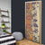 Polynesia Door Cover Hibiscus Hawaiian Tribal Tattoo Retro Tan - Polynesian Pride