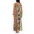 Polynesia Family Matching Tank Maxi Dress and Hawaiian Shirt Hibiscus and Hawaiian Tribal Tattoo Retro Style Tan Color LT9 - Polynesian Pride