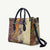 Polynesia Leather Bag Hibiscus Hawaiian Tribal Tattoo Retro Tan - Polynesian Pride