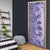 Polynesia Door Cover Hibiscus Hawaiian Tribal Tattoo Retro Violet - Polynesian Pride