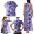 Polynesia Family Matching Tank Maxi Dress and Hawaiian Shirt Hibiscus and Hawaiian Tribal Tattoo Retro Style Violet Color LT9 - Polynesian Pride