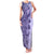 Polynesia Family Matching Tank Maxi Dress and Hawaiian Shirt Hibiscus and Hawaiian Tribal Tattoo Retro Style Violet Color LT9 Mom's Dress Violet - Polynesian Pride