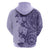 Polynesia Hoodie Hibiscus and Hawaiian Tribal Tattoo Retro Style Violet Color LT9 - Polynesian Pride