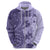 Polynesia Hoodie Hibiscus and Hawaiian Tribal Tattoo Retro Style Violet Color LT9 - Polynesian Pride