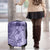 Polynesia Luggage Cover Hibiscus and Hawaiian Tribal Tattoo Retro Style Violet Color LT9 - Polynesian Pride