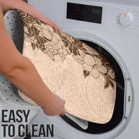 Polynesia Bathroom Set Hibiscus Hawaiian Tribal Tattoo Retro Pink Pastel - Polynesian Pride