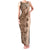 Polynesia Family Matching Tank Maxi Dress and Hawaiian Shirt Hibiscus and Hawaiian Tribal Tattoo Retro Style Pink Pastel LT9 Mom's Dress Pink Pastel - Polynesian Pride