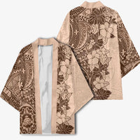 Polynesia Kimono Hibiscus Hawaiian Tribal Tattoo Retro Pink Pastel - Polynesian Pride
