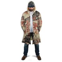 Hawaii Beige Version Cloak Aloha Tribal Pattern - Polynesian Pride