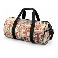 Hawaii Duffle Bag Aloha Tribal Pattern Beige Version LT9 - Polynesian Pride