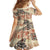 Hawaii Family Matching Tank Maxi Dress and Hawaiian Shirt Aloha Tribal Pattern Beige Version LT9 - Polynesian Pride