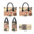 Hawaii Beige Version Leather Bag Aloha Tribal Pattern - Polynesian Pride