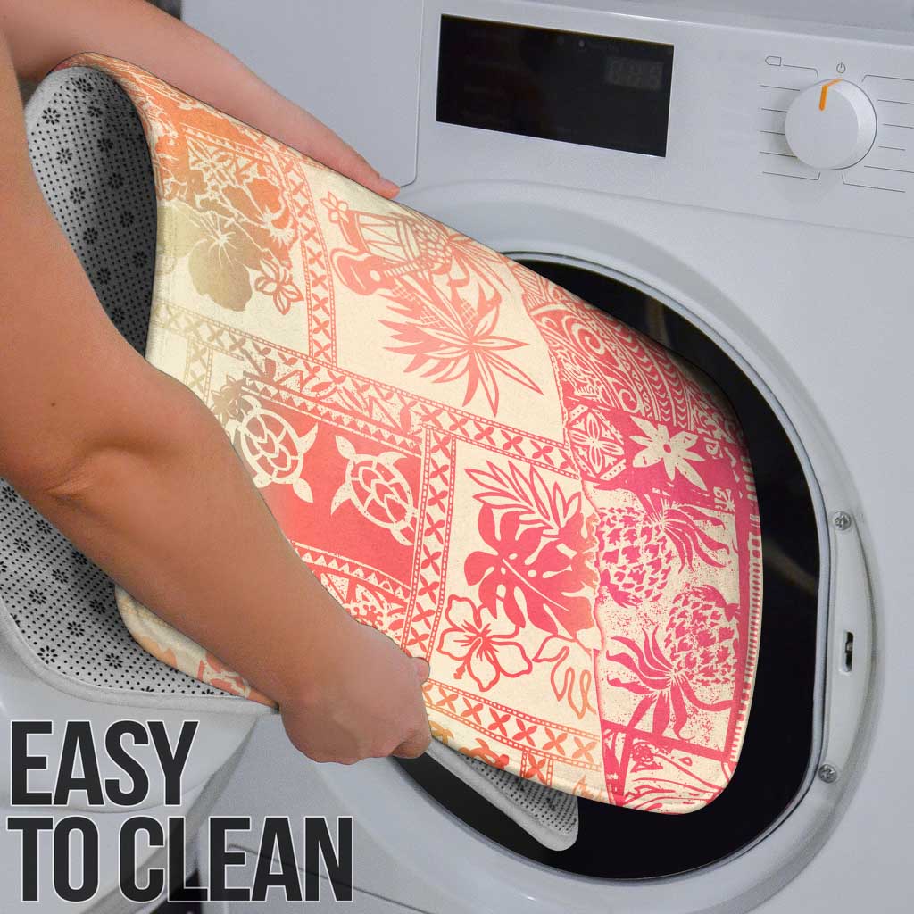 Hawaii Sweat Pink Ombre Bathroom Set Aloha Tribal Pattern - Polynesian Pride
