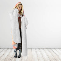 Hawaii Hooded Blanket Aloha Tribal Pattern Sweat Pink Ombre LT9 - Polynesian Pride