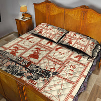 Aloha Hawaii Christmas Quilt Bed Set Mele Kalikimaka Tapa Tribal Retro Style LT9 - Polynesian Pride