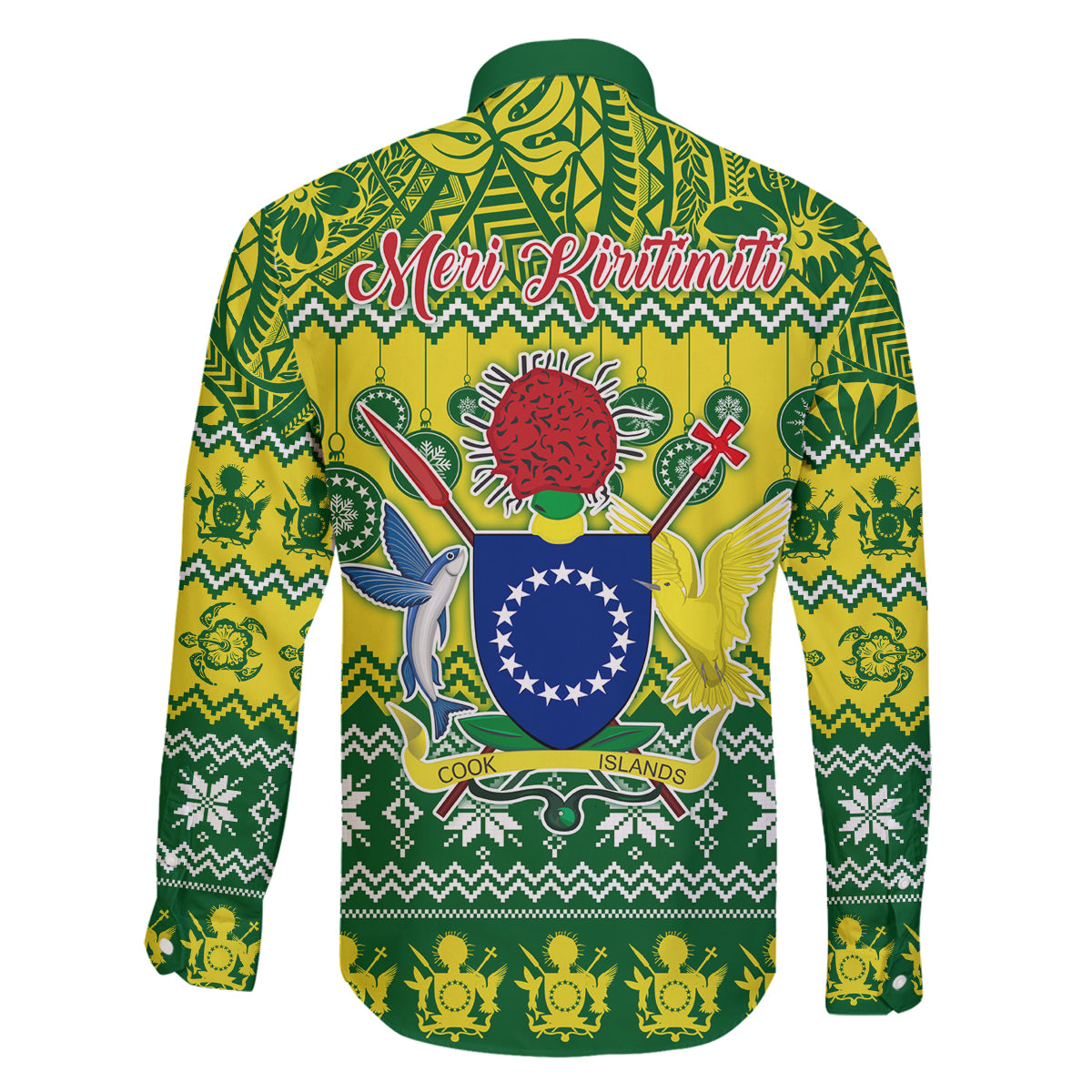 Cook Islands Christmas Family Matching Summer Maxi Dress and Hawaiian Shirt Santa Beach Meri Kiritimiti LT9 - Polynesian Pride