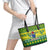 Cook Islands Christmas Leather Tote Bag Santa Beach Meri Kiritimiti LT9 - Polynesian Pride