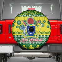 Cook Islands Christmas Spare Tire Cover Santa Beach Meri Kiritimiti LT9 - Polynesian Pride