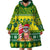 Cook Islands Christmas Wearable Blanket Hoodie Santa Beach Meri Kiritimiti LT9 - Polynesian Pride