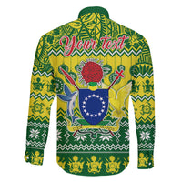 Personalised Cook Islands Christmas Family Matching Puletasi Dress and Hawaiian Shirt Santa Beach Meri Kiritimiti LT9 - Polynesian Pride