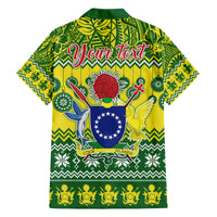 Personalised Cook Islands Christmas Family Matching Tank Maxi Dress and Hawaiian Shirt Santa Beach Meri Kiritimiti LT9 - Polynesian Pride