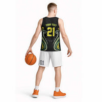 Custom Rugby Cook Islands Avaiki Basketball Jersey Black Kuki Airani Tribal Maori Inspired - Polynesian Pride