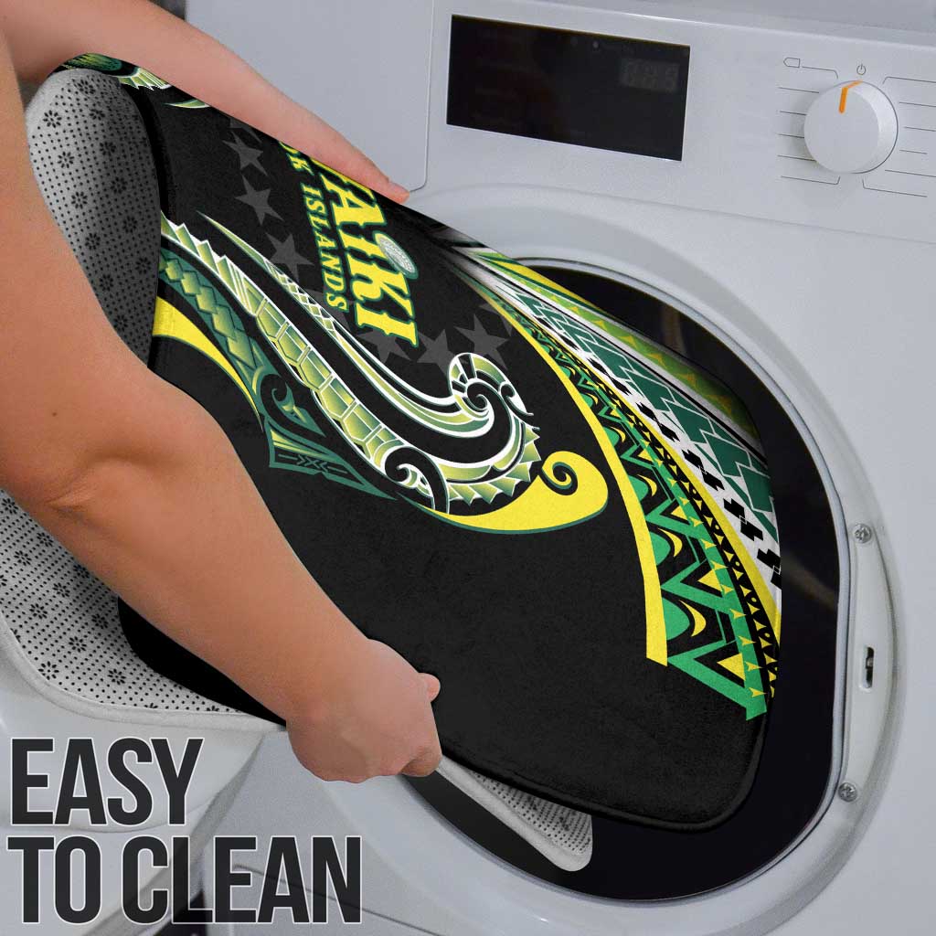 Rugby Cook Islands Avaiki Bathroom Set Black Kuki Airani Tribal Maori Inspired LT9 - Polynesian Pride