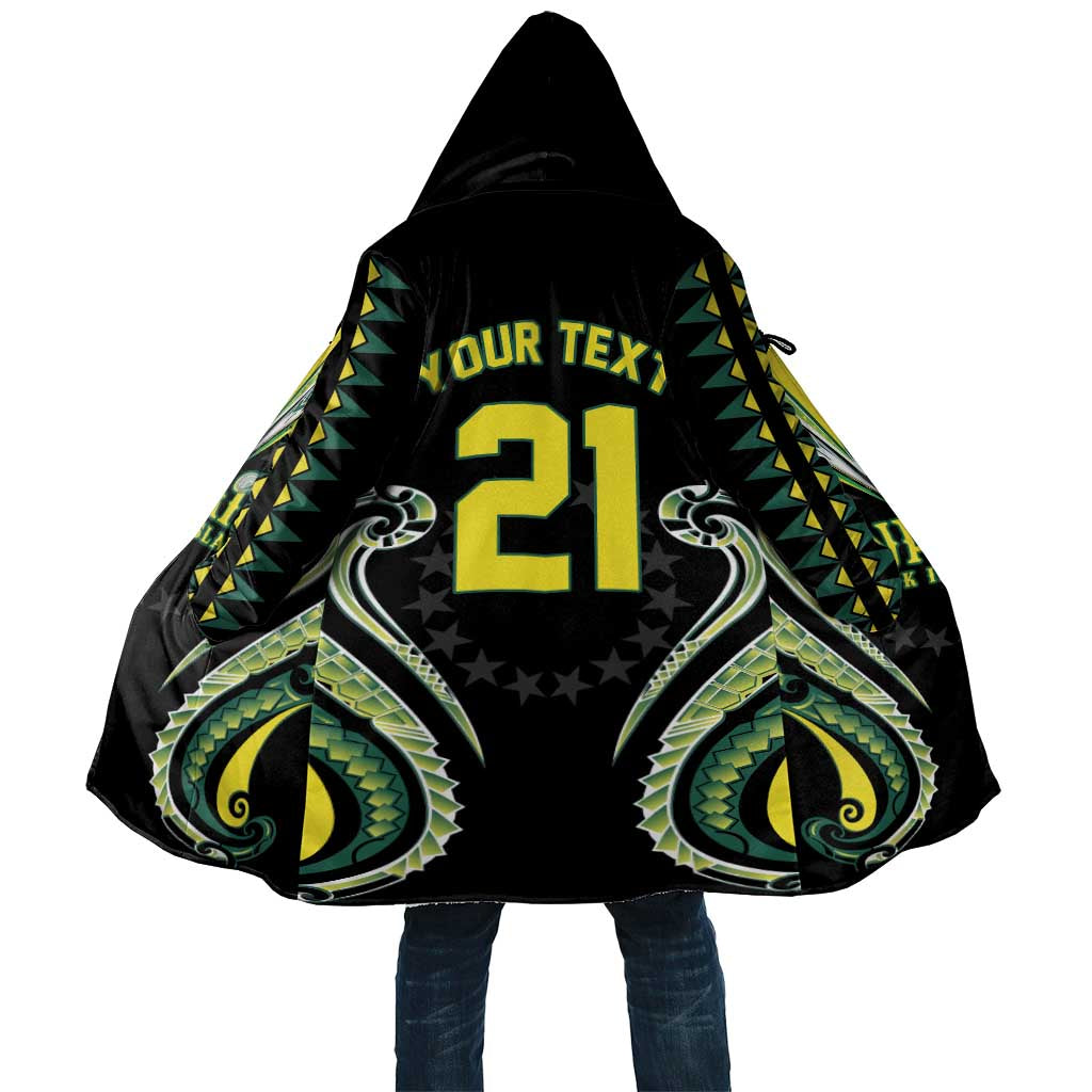 Custom Rugby Cook Islands Avaiki Cloak Black Kuki Airani Tribal Maori Inspired LT9 Unisex Black - Polynesian Pride