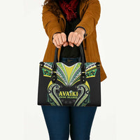 Rugby Cook Islands Avaiki Leather Bag Black Kuki Airani Tribal Maori Inspired LT9 - Polynesian Pride