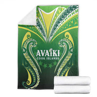 Rugby Cook Islands Avaiki Blanket Green Kuki Airani Tribal Maori Inspired LT9 - Polynesian Pride