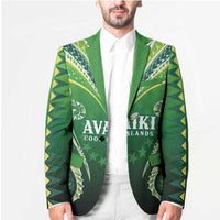 Custom Rugby Cook Islands Avaiki Blazer Green Kuki Airani Tribal Maori Inspired LT9 - Polynesian Pride